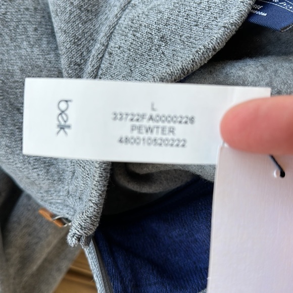 Crown & Ivy men’s gray pullover stretch jacket size L - Picture 9 of 13